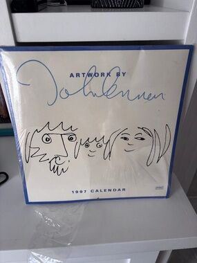 Never opened Vintage 1997 John Lennon artwork wall calendar